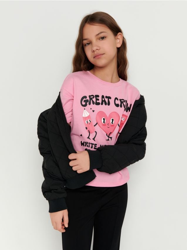 トップス CEEKAY T-shirt with print Color rose - SINSAY - ZM785-38X