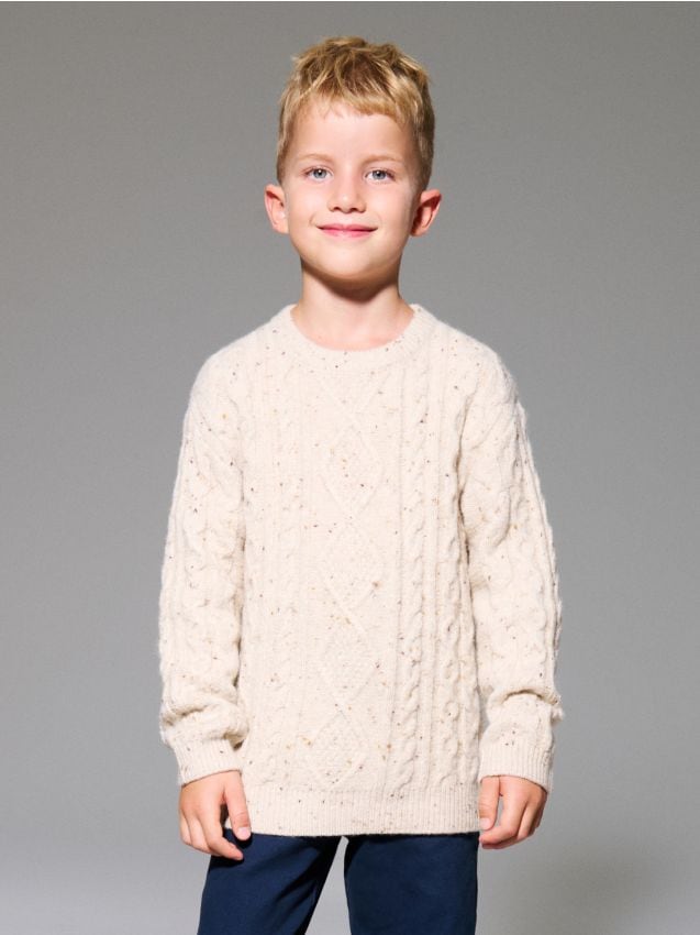 Sinsay Sinsay - Πουλόβερ με διακοσμητικό πλέξιμο - μπεζ