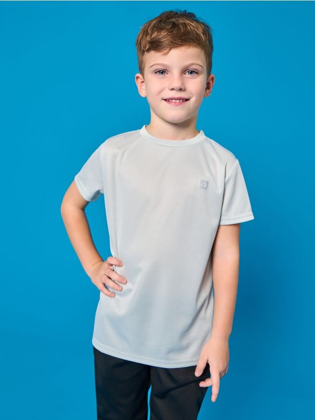 Sinsay - Tricou ACTIVE - gri deschis