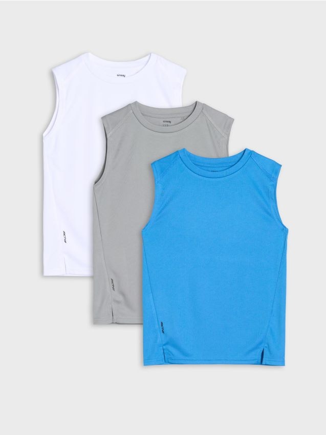 Sportovní trička 3 pack Active - SINSAY