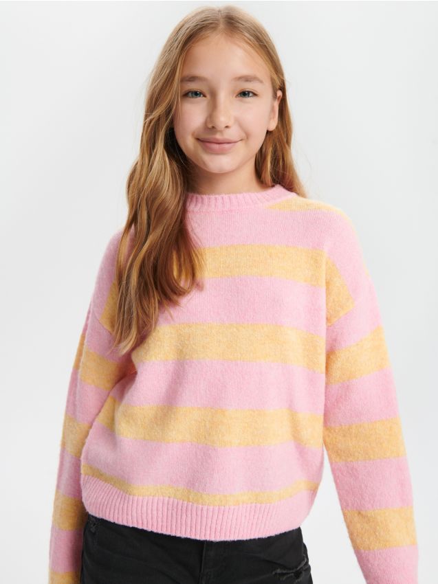 Pink and outlet yellow jumper