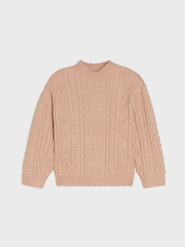 Sinsay Sinsay - Δομημένο πουλόβερ - θαμπο ροζ