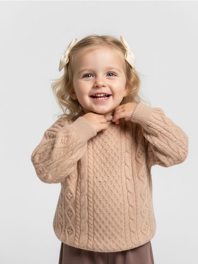 Sinsay - Štruktúrovaný sveter - popolavá ružová