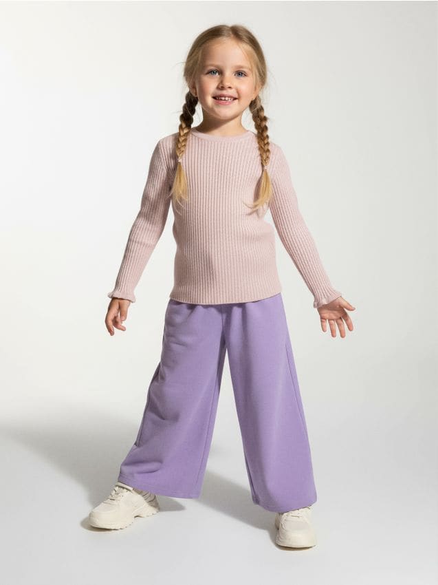 Sinsay - Pulover din tricot striat - roz-pastel