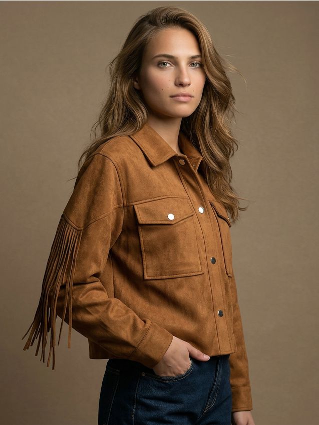 Sinsay - Jachetă cu franjuri - bej