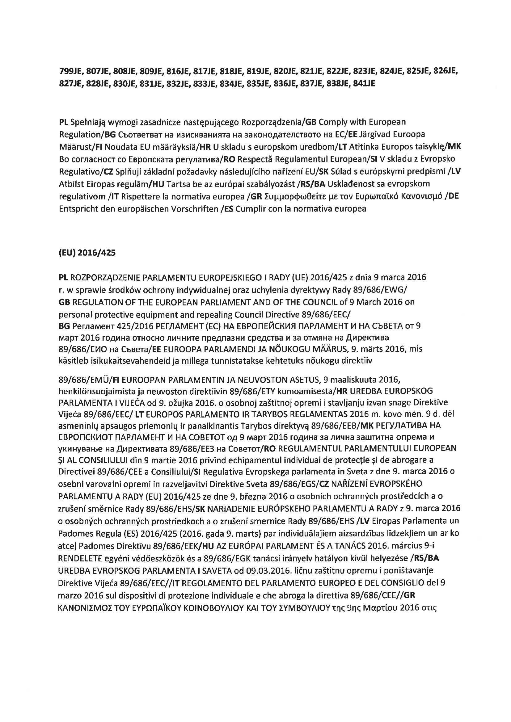 Declaration of Conformity Sunglasses 2